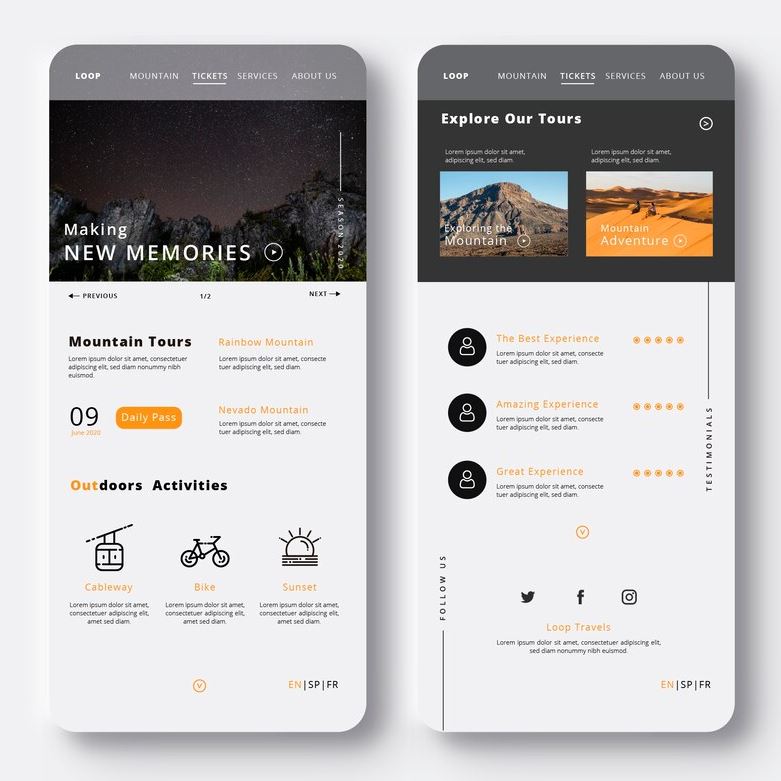 Mobile friendly web design